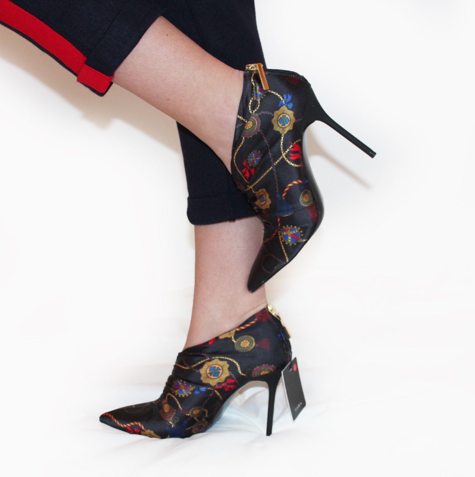 ZARA Printed Hight Hight Hight Heel Ankle Boots With Gathering UK 3 EU 36 Casual Formal 9fd6c9 ZARA Printed Hight Hight Hight Heel Ankle Boots With Gathering UK 3 EU 36 Casual Formal 9fd6c9