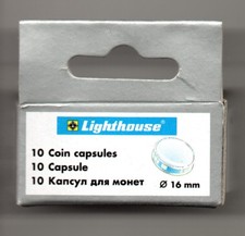 LEUCHTTURM MÜNZKAPSELN  FÜR 16 mm MÜNZEN