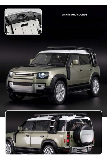 1/18 Range Rover Defender SUV Alloy Car Model Diecast Metal Off-road Vehicles - Picture 14 of 26