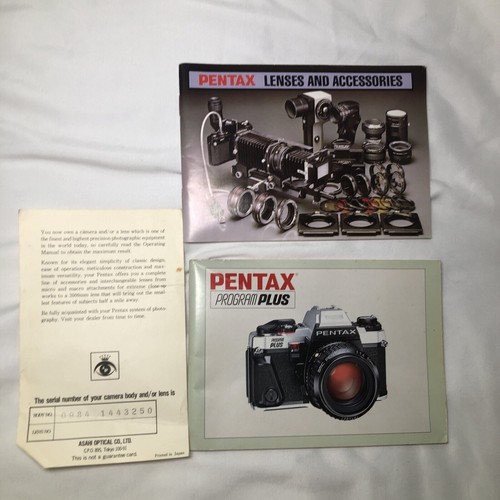 1 Pentax Program Plus Camera Bundle + 3 Lenses + Extras good, untested Condition - Picture 12 of 21