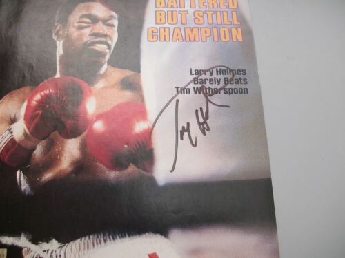 LARRY HOLMES SIGNED SPORTS ILLUSTRATED MAGAZINE JSA COA - Picture 2 of 3