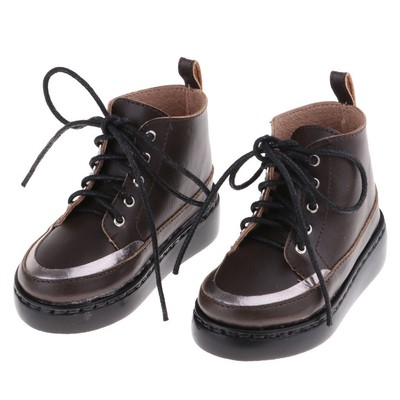 Doll Shoes 37mm BROWN Lace up boots *Bleuette others