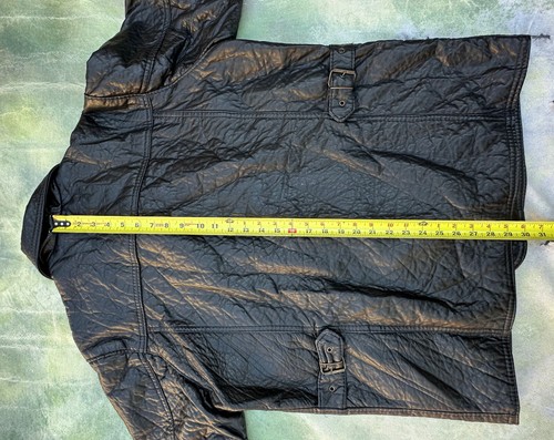 Vintage RARE Alta Moda Men's Black Leather Jacket Size L. - Picture 12 of 13