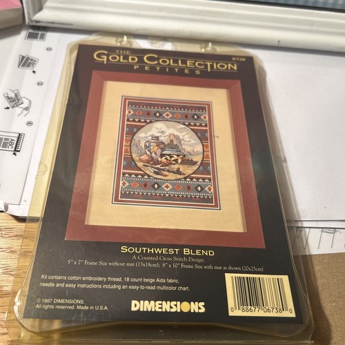 Dimensions Gold Collection Petites Southwest Blend Cross Stitch Kit 6738 Vintage - Picture 5 of 5