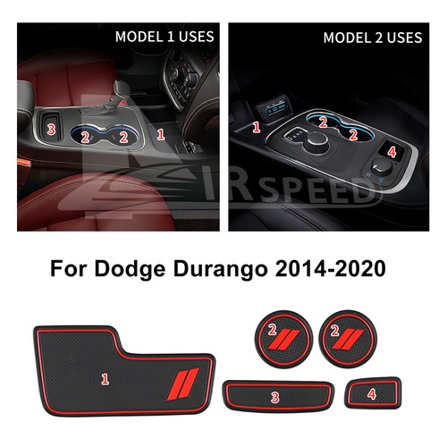 Water Cup Holder Storage Box Mat Non Slip Mat Silicone For Dodge Durango 14-2020 - Picture 3 of 8