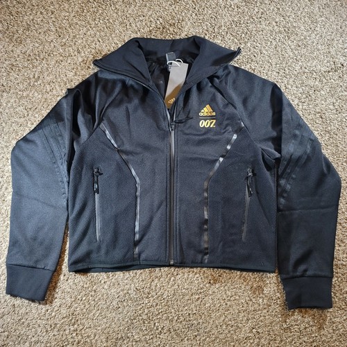 Adidas x James Bond 007 Sportswear Track Jacket Women's Size Large GN6817 Black - Picture 4 of 12