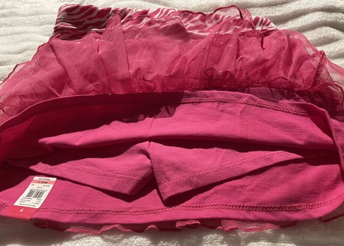 New girls skirt skort shorts culotte Animal Print Pink Garanimals 365 size 7 - Picture 4 of 5