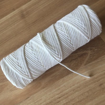 MARKENLOS 10m Mavin candle wick flat wick unwaxed for candles up to Ø10cm DIY craft