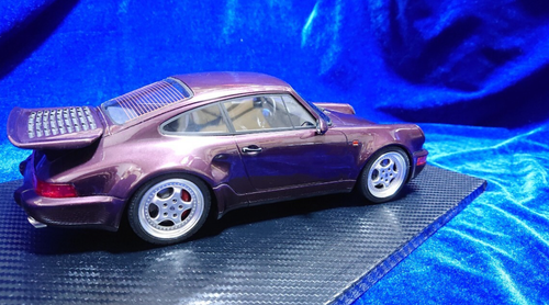 Porsche 911 (964) Turbo S Coupe 1990 Amethyst Met 1:18 GT Spirit GT044 w/Box - Picture 3 of 8