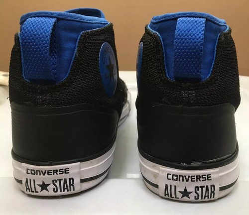 CONVERSE ALL STAR CHUCK TAYLOR Black/Blue (Mesh) High Tops 659022F Junior Boys 3 - Picture 6 of 11