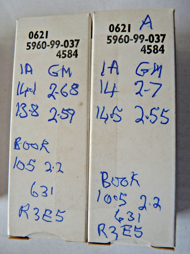 Matched Pair M8136 CV4122 ECC82 12AU7 Mullard Box Anode NOS Valve Tube A Feb23 - Picture 4 of 4
