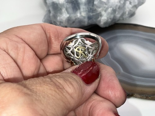18K Diamond Quatrefoil 925 Ring by Raquel Welch. - Picture 4 of 9