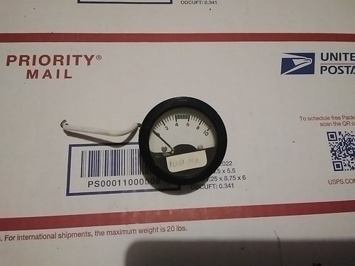 International 100MA Vintage Meter Box Gauge Preowned Good Condition