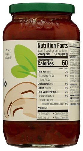 365 by Whole Foods Market, Organic Pasta Sauce, 25 Ounce- (Choose Your Flavors) - Picture 7 of 15