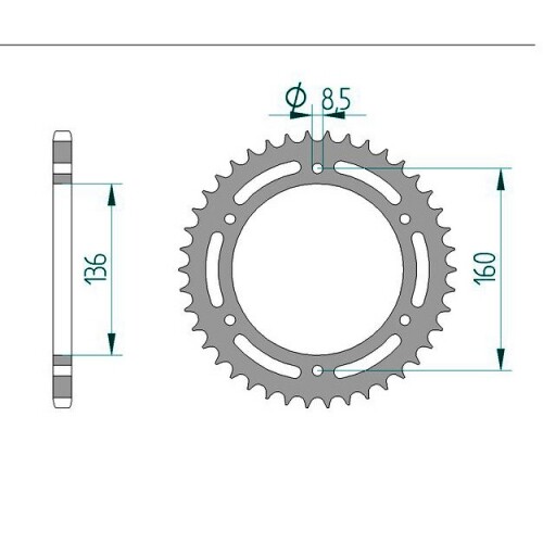 DID 520VX3 G&B Clip Kettensatz Stahl für Beta Jonathan 350 2005 BC0002 - Picture 5 of 5