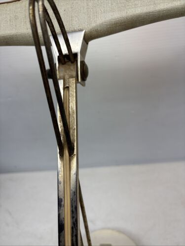 MCM verstellbare floreszierende Harfe Klavier/Schreibtischlampe (1950er) Cannon Products Inc. - Bild 4 von 6