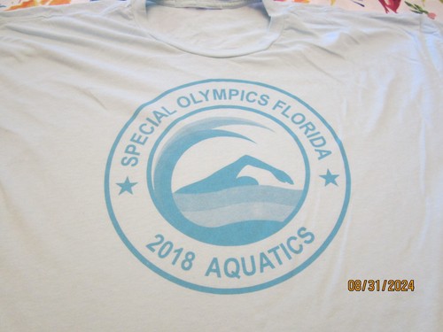Special Olympics Aquatics T-Shirt - Blue - 2XL - Picture 2 of 2