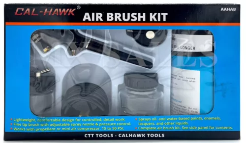 AIR BRUSH KIT SINGLE ACTION PAINT SPRAYER 1/4" NPT w/ PROPELLANT CAN AIRBRUSH