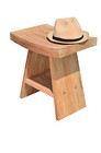 17.75" A GRADE TEAK WOOD STOOL SHELF SHOWER HOME BATH / SPA / GARDEN OUTDOOR