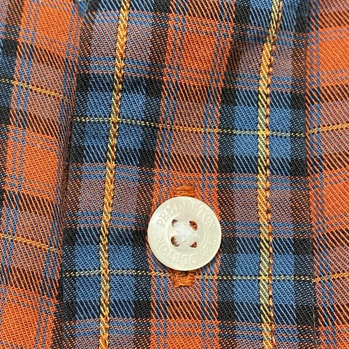 Pendleton Hemd mit Knopfleiste Medium orange blau Herren kariert kariert "Bridgeport" - Bild 4 von 13