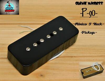 G.M. P-90 Soapbar Pickup Neck Black Alnico 5 for Gibson Epiphone 