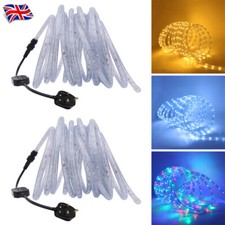 1-25M LED Rope Tube String Fairy Lights Strip 240V Waterproof Garden UK Plug in