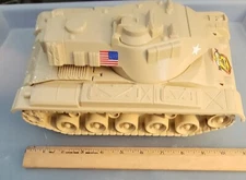 Big Plastic M60 Tank Note No Gun On Turret, Safe For Kids Eyes. Tim Mee Tank...