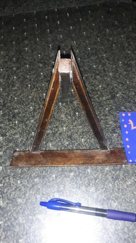 Authentic Haitian Carved Art on Easel (see description) - Picture 3 of 4