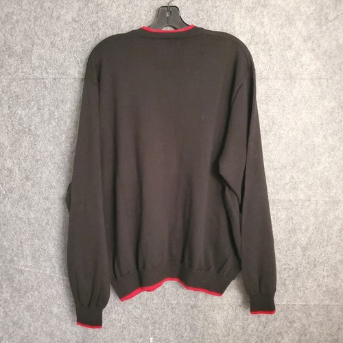 Polo Ralph Lauren Men Long Sleeve V-Neck Pull Over Sweater Black Pima Cotton XXL - Bild 2 von 8