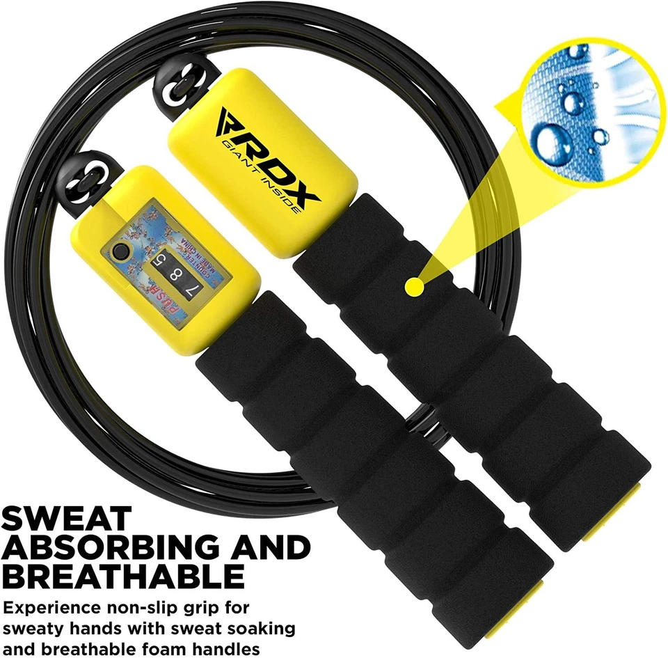 Skipping Jump Rope by RDX, Kids Jumping Rope, Automatic Counter Skipping Rope - Image 3 of 4