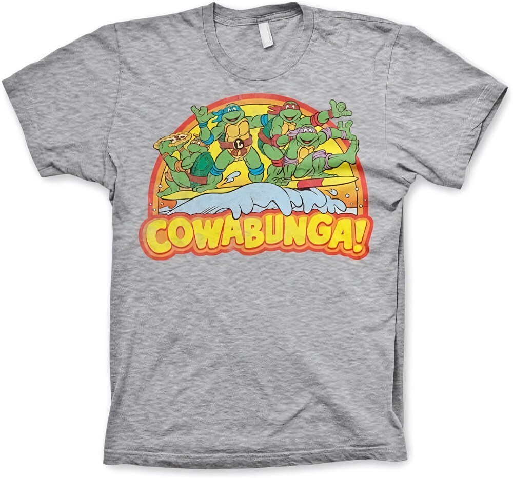 Футболка Teenage Mutant Ninja Turtles TMNT Cowabunga Вересково-серая