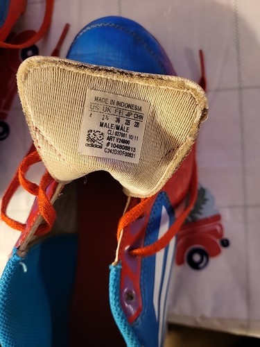 Adidas F-50 Soccer Cleats Size 4 US Blue Orange. - Picture 5 of 10