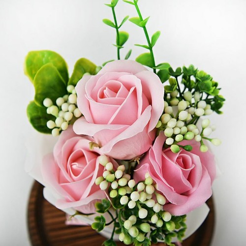 Soap Rose Bouquet Wedding Valentines Mother Day Flowers Romantic Gifts For Women - Picture 12 of 14
