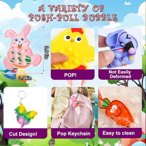 600 Pcs Easter Basket Stuffers for Kids Party Favors,Easter Fillers,Fidget Toys, - Picture 5 of 7