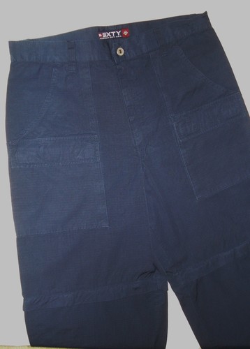 Sixty Group-Italy Cargo Pants Men's Size 36 Blue Cotton Zip Off Shorts 36 x 30 - Picture 10 of 10