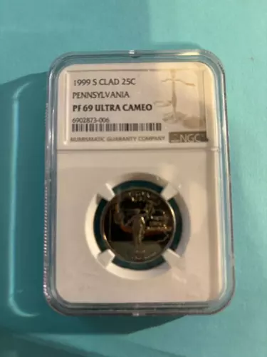 1999-S Pennsylvania clad State Quarter 25C Proof PF 69 Ultra Cameo NGC