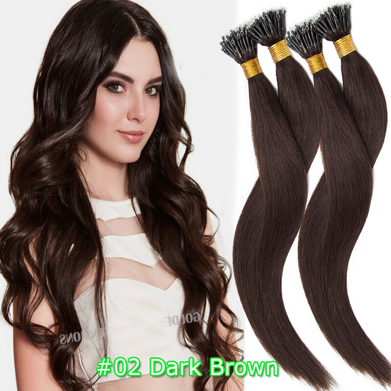 Nano Beads Human Hair Extensions 100% Russian Nano Ring Micro Loop - View #12