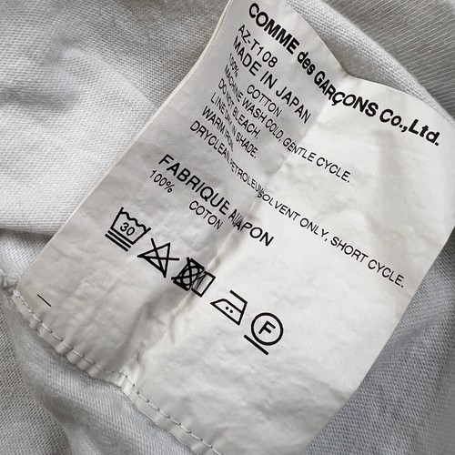 Comme Des Garcons Play T Shirt Mens Small White CDG Play Heart Short Sleeve Tee - Picture 8 of 9