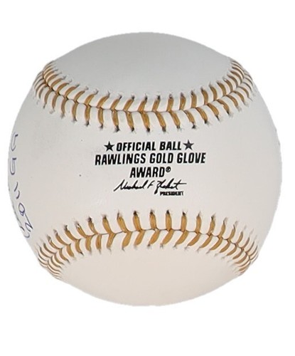 Guante de Oro Firmado de Béisbol Eric Aybar '2011 GG' Los Angeles Angels (JSA) - Imagen 9 de 10