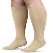 2XL-6XL Compression Socks Plus Size Women Men Wide Calf EXtra Large 20-30 mmHg