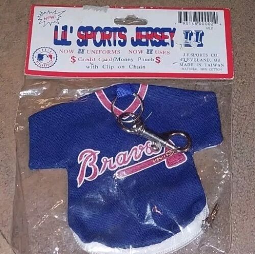 Atlanta Braves Key chain Key Tag jersey style front/back 2 sided MLB New - Picture 3 of 3