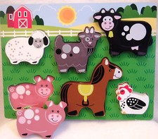 Circo Wooden Chunky Puzzle Farm Animals