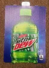 (3) DIXIE NARCO 501E SODA VENDING MACHINE "DT MT DEW" 20oz VEND LABEL