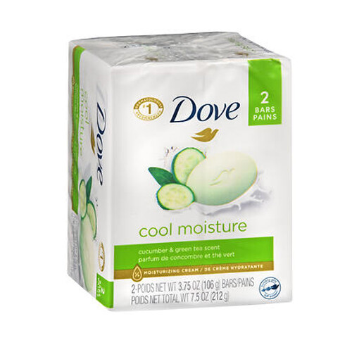 Dove Go Fresh Beauty Bars kühle Feuchtigkeit 2/4,25 Oz. von Dove - Bild 1 von 1