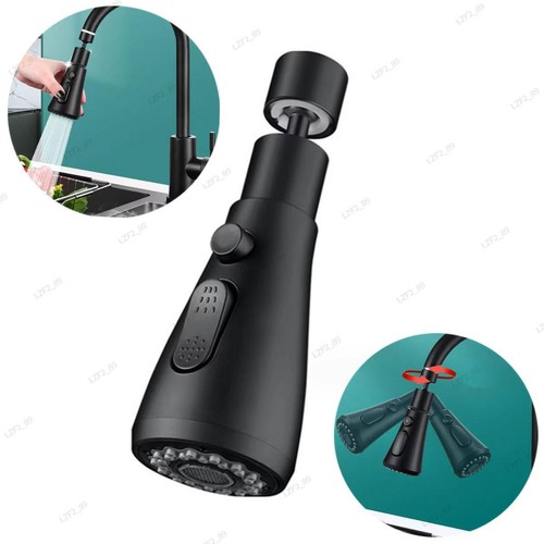 360° Kitchen Sink Faucet Tap Water Spray Head Swivel Extender Nozzle Replacement
