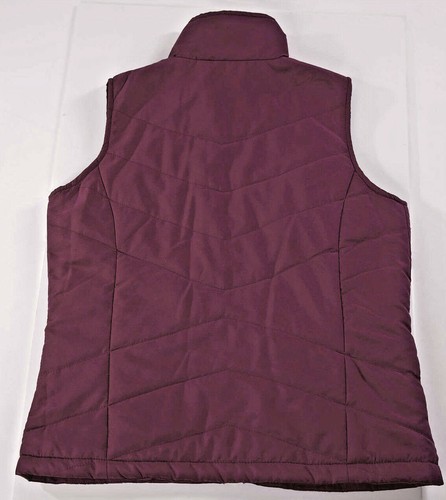 Lightweight PUFFER VEST, PINK Berry Front Zip, Front Pockets, Women's M Medium - Picture 5 of 6
