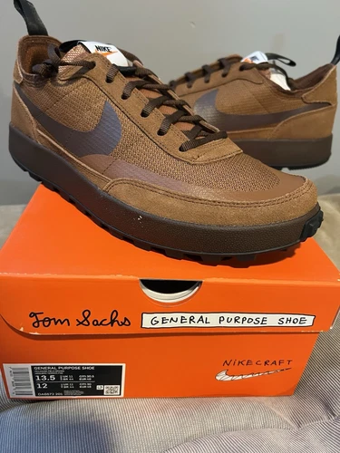 NikeCraft General Purpose Shoe x Tom Sachs  Field Brown Size 13.5W / 12 Mens DS