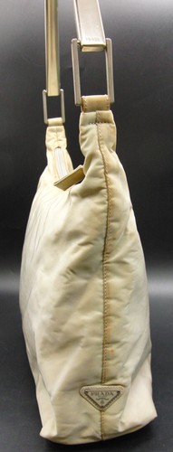 PRADA Vintage Cream Nylon Bag Shoulder Waterproof Handbag B039 - Picture 3 of 12