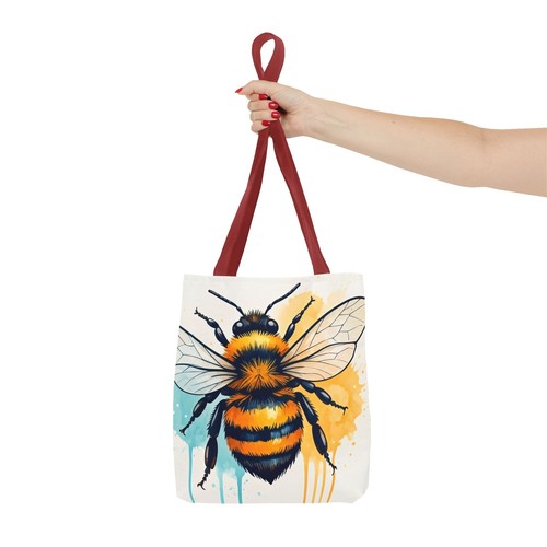 New Bee Art Tote Bag, Eco-Friendly, Gift for Nature Lovers, Summer Bag, Travel - Picture 21 of 21