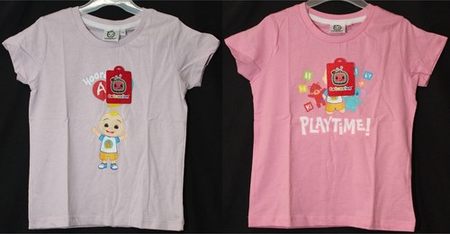 COCOMELON Mädchen Kurzarm T-Shirt Flieder ODER Rosa Größen 12 Monate - 4 Jahre - Bild 2 von 29